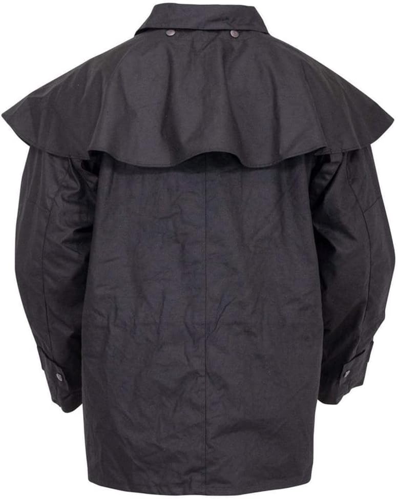 Outback Trading Company Unisex 5008 Bush Ranger Waterproof Breathable Long Sleeve Oilskin Cotton Western Duster Jacket - Image 4