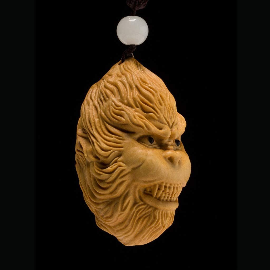 猿 孫悟空 柘植 木彫 猿 孫悟空 柘植 木彫