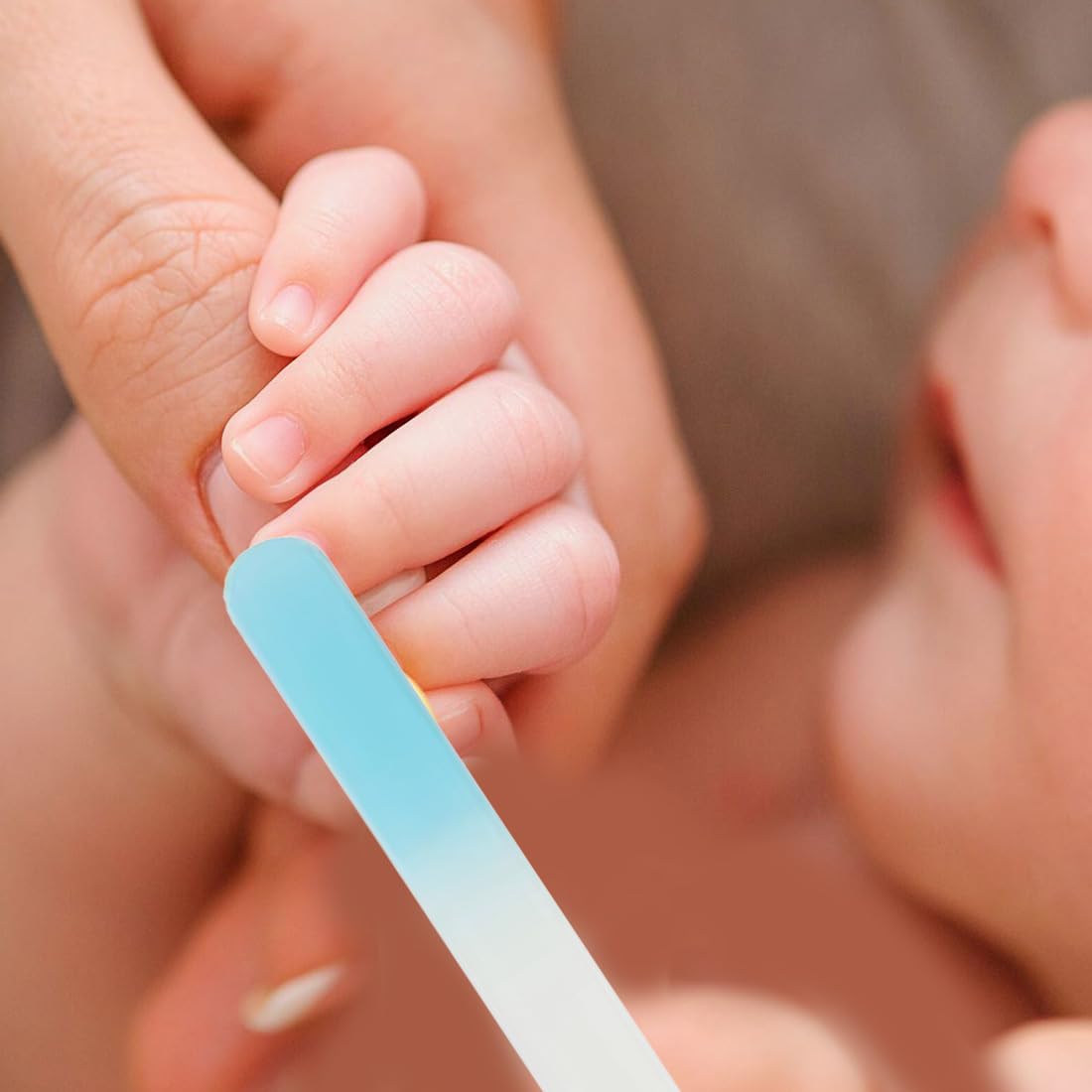 KYLOS Lot De 2 Limes À Ongles En Cristal Pour Bébé - Idéal Pour Les Bébés Et Les Jeunes Mamans