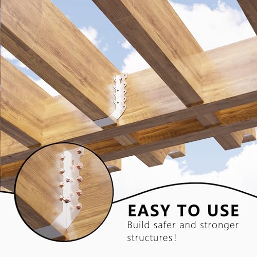 Image of 25 pcs 2x8 Joist Hangers with Screws, Galvanized Face Mount Hurricane Tie | 20-Gauge Steel Rafter Ties Clips, for Wood Posts Floor Deck Ceiling Trusses, Lumber Beam Connectors