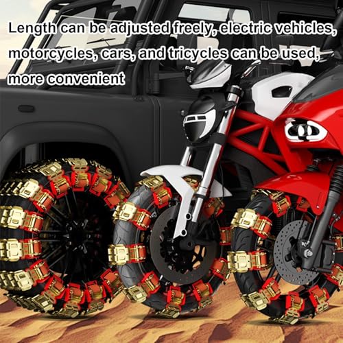 Cadenas de neumáticos de invierno de metal espesado antideslizante para coches y SUV 5