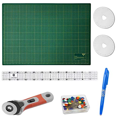Kit Base De Corte 60x45 + Régua 5x60 + Cortador + Caneta Fantasminha Patchwork Scrapbook
