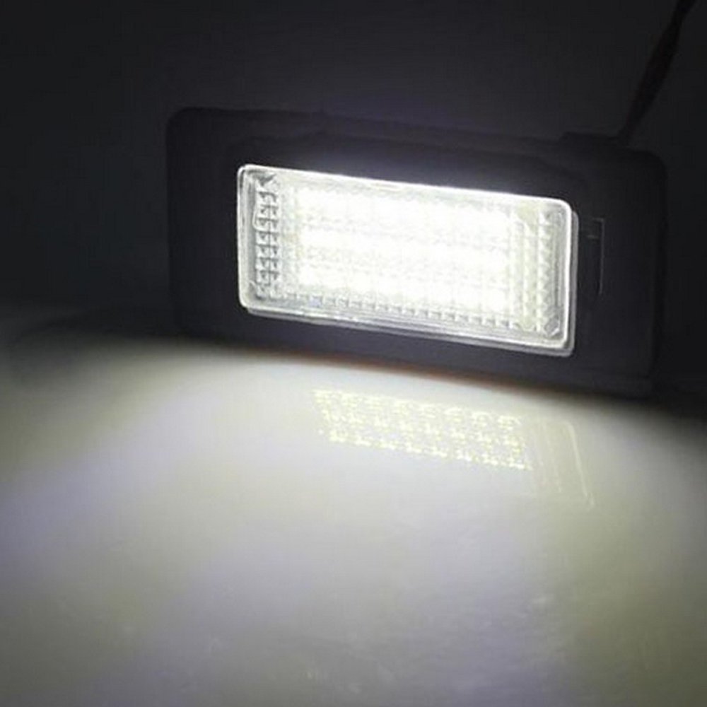 PolarLander 2X Auto Light Led Number Kit de luz de matrícula Canbus Error Free Car-Styling Compatible for VW Golf 6 Golf 7 Wagon Golf Plus Jetta 6 Passat B7 Wagon Sharan 2 Touran 2 Touareg 2