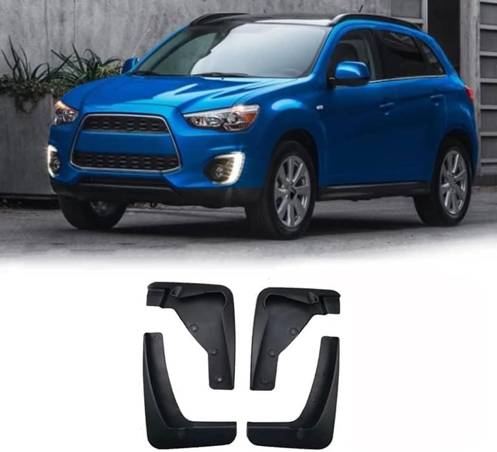 HGYNBCP Car Mud Flaps Splash Guards for Mitsubishi ASX 2011-2018, Splash Guard Front Rear Mudguard with Fixing Screws.