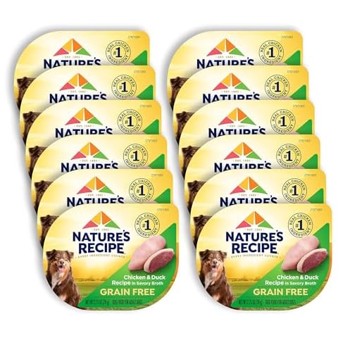 Nature's Recipe Grain Free Wet Dog Food, Chicken & Duck Recipe, 2.75 Ounce Cup (Pack of 12) Cover