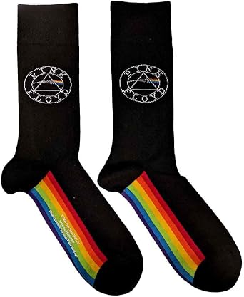 Pink Floyd Spectrum Sole US Mens Shoe Size 8-12 Socks Black