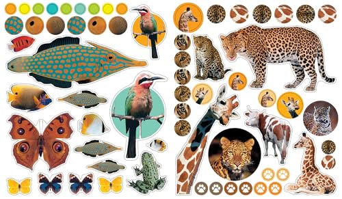 Workman Publishing Animals: 400 reusable stickers inspired by nature (Eye Like Stickers), multicolour, 1, 9780761169338