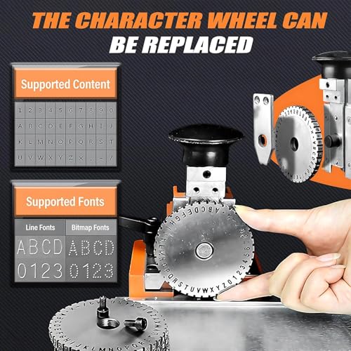 Machine d'estampage semi-automatique avec molette en acier de 2.5mm - 5