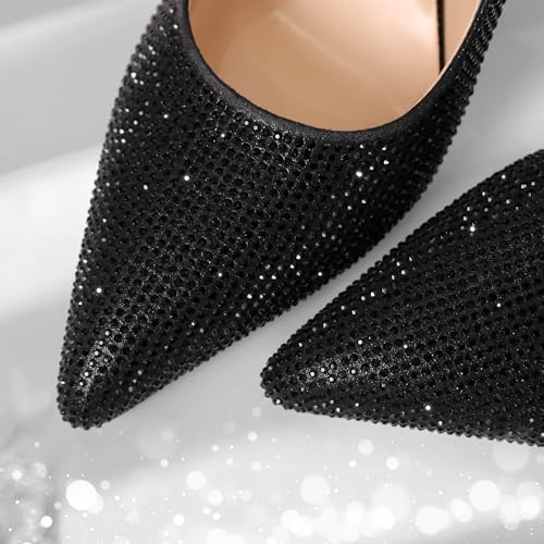 Image of YODEKS Women's Slingback Heels Pointy Toe Buckle Strap Pump Sandals Close Toe 3.5 Inch Stiletto High Heel Pumps Wedding Bridal Party Prom Shoes