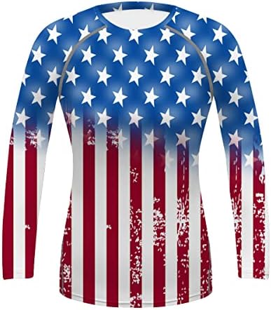 Women’s American Flag Workout Running Long Sleeve