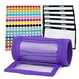 GOGO Football Wristband with QB Playbook - Wrist Coach - 192 Stickers & 6 Sign Cards for DIY (Purple)