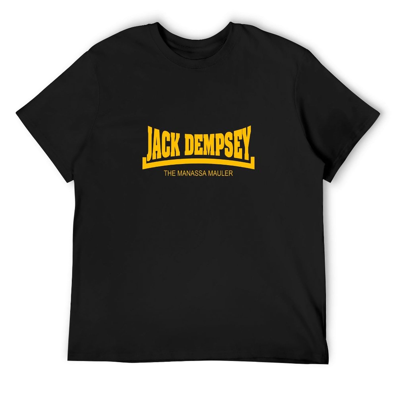 Jack Dempsey The Manassa Mauler Boxing Unisex T-Shirt Printed Tee Black Mens Top Shirt 3XL