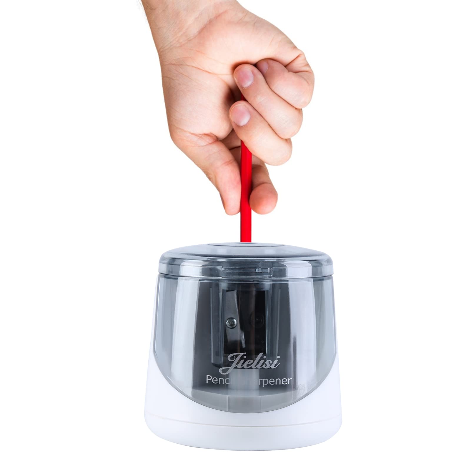 Pepisky Small Electric Pencil Sharpener Portable Cute Pencil Sharpener Battery Operated Fast Sharpern for 6.5-8mm Colored Pencils for Home Office School Classroom Students Artists