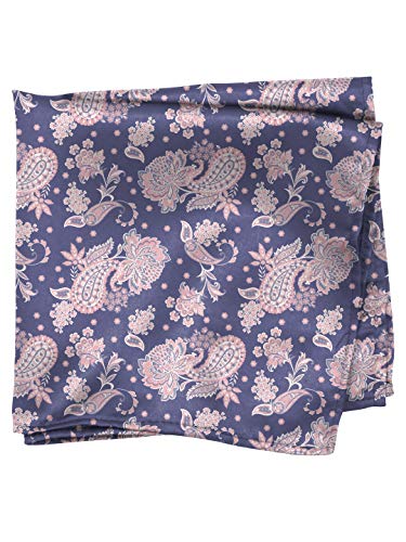 Image of BLACKSMITH Paisley and Floral Printed Italian Pocket Square for Men and Boys, for traditional Indian Wear like Bandhgala and Modi Jacket