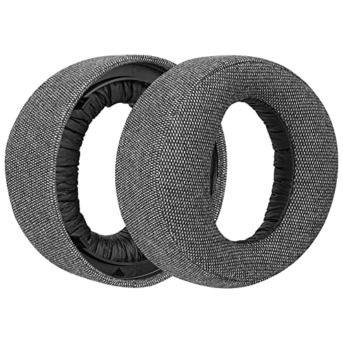 Geekria Comfort Linen Replacement Ear Pads for Sony PlayStation 5, PS5 PULSE 3D Wireless Headphones Ear Cushions, Repair Parts (Grey) - Image 2