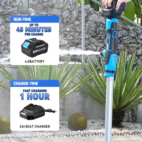 Image of Cordless Stick Water Transfer Pump 720GPH 32FT Head with 4000mAh 21V Battery and Fast Charger Electric Water Pump Battery Water Pump 3 /4 inch Outlet for Garden Farm Hot Tub Pool RV Boat Draining