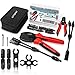LITSPOT Solar Crimpzange Set für 2.5/4/6mm² Solarpanel PV Kabel, Männlich/Weiblich Solarpanel Stecker Solarpanel Y Stecker Parallel-Adapter Schraubenschlüssel für Solarpanel Kabel Anschluss
