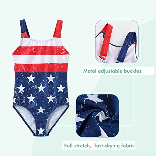 Image of Girls One Piece Swimsuits Halter Bathing Suits Summer Swimwear 3-16 Years