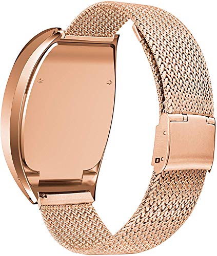BaiHui Compatible with Fitbit Zip Watch Band, Metal Case Accessory + Stainless Steel