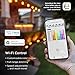 Enbrighten Premium LED Smart Garden Lights, 6 Landscape Lights, 50ft Cord plus 22ft Lead Wire, Compatible with Alexa and Google Play, Color Changing, App Control, Outdoor Landscape Lighting, 58103