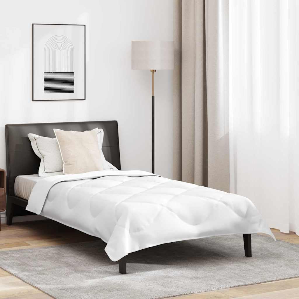 Parure de lit microfibres blanche respirante pour stopper la transpiration nocturne 220x140