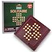 Marble Solitaire Game by GrowUpSmart | Hi-Q, Brainvita, Solo Noble Brainteaser Puzzle | Peg Wood Travel Set