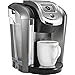 Keurig K550 Coffee Maker Single Serve 2.0 Brewing System with Top Needle Cleaning Maintenance Accessory and My K-Cup Reusable Coffee Filter, Platinum