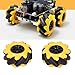 Omni Directional Mecanum Wheels 48mm Two Pairs Set for Industrial Robots DIY Smart Car Chassis Automation and Robotics Projects