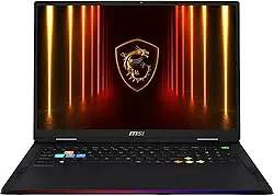MSI Raider A2XWJG-452US, Notebook Gamer 18 Polegadas, Intel Core Ultra 9 285HX, RTX 5090 24GB, 64GB RAM DDR5, SSD 2TB, Windows 11, Tela QHD+ 240Hz, Preto