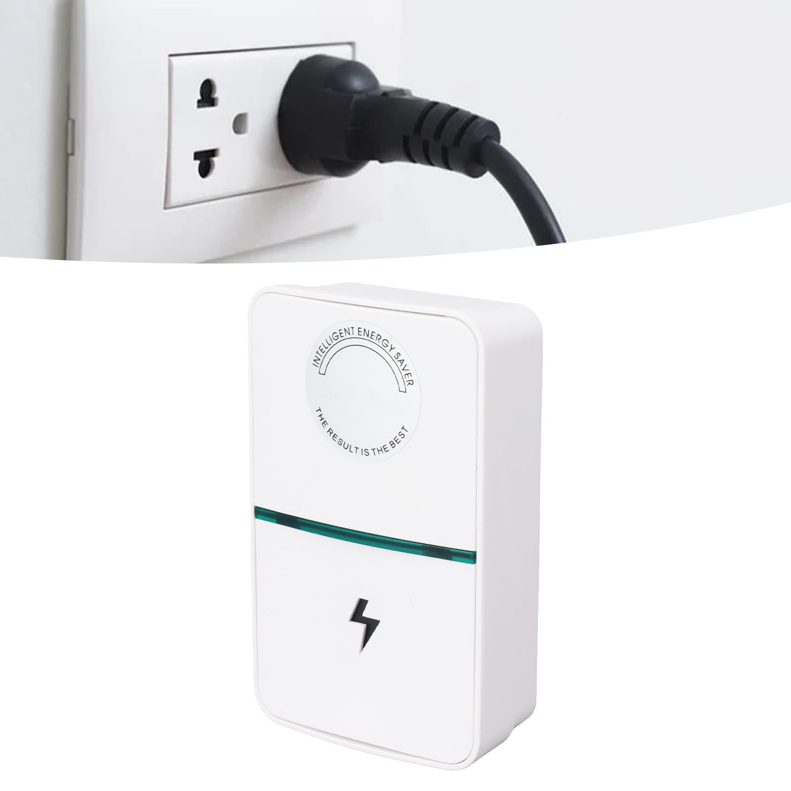 Yuecoom Power Saver, Electricity Stable Voltage Consumption Reduction Reducer Device, Safe Reliable Energy Saving Device for Home Office 90?250V