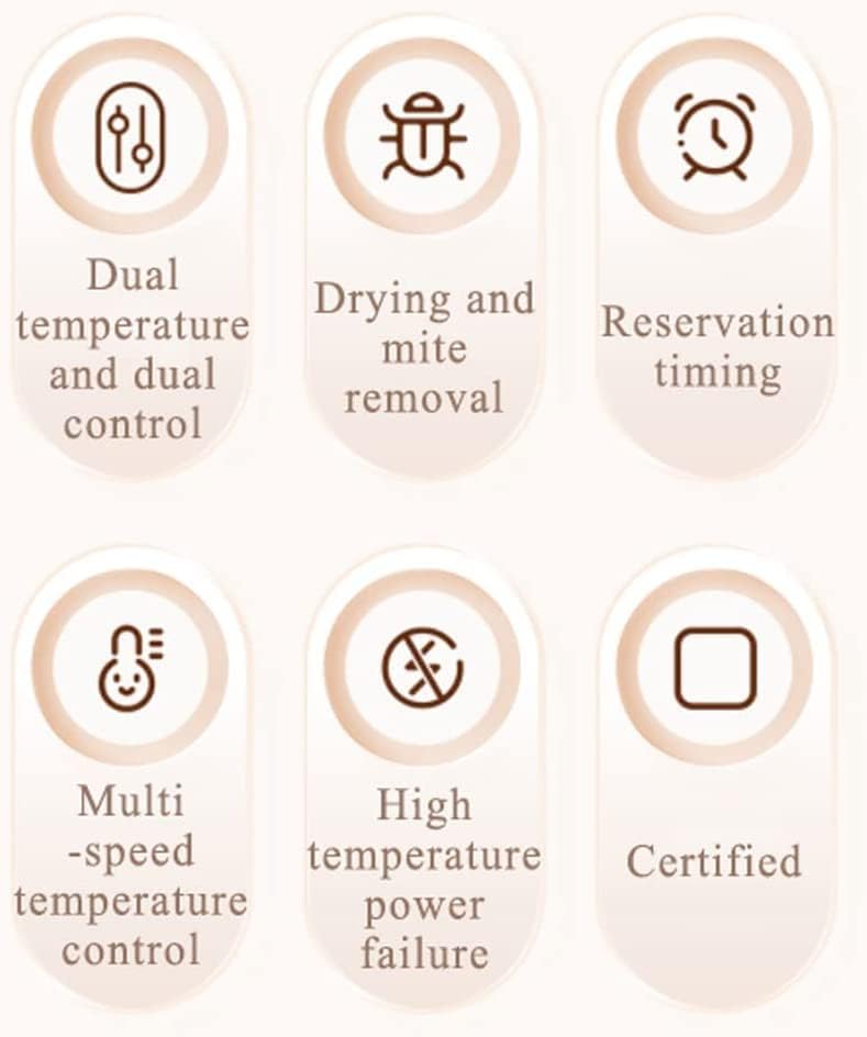 review PAASHE Electric Blanket Dual Temperature Control Heated Blanket King Size Soft Electric Throw for Home Dormitory Electric Overblanket