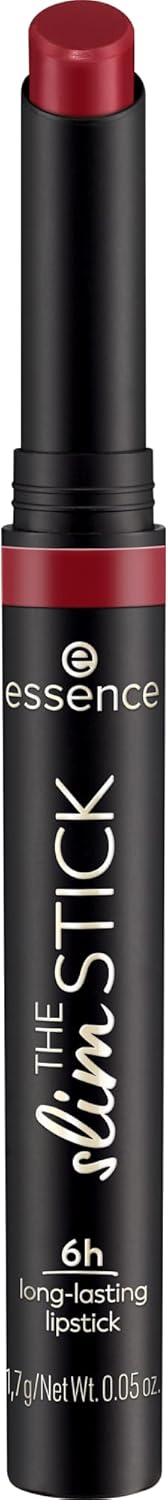 Esence THE Slim STICK - Pintalabios (107, color rojo, duradero, nutritivo, expreso), color intenso, mate, vegano, sin perfume, sin alcohol, sin parabenos, 1 unidad (1,7 g)