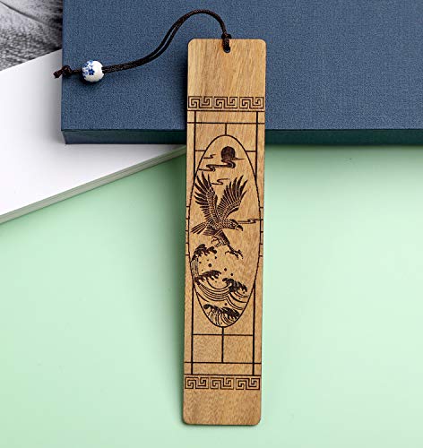 Segnalibri Intaglio in Legno Naturale Fatto a Mano...