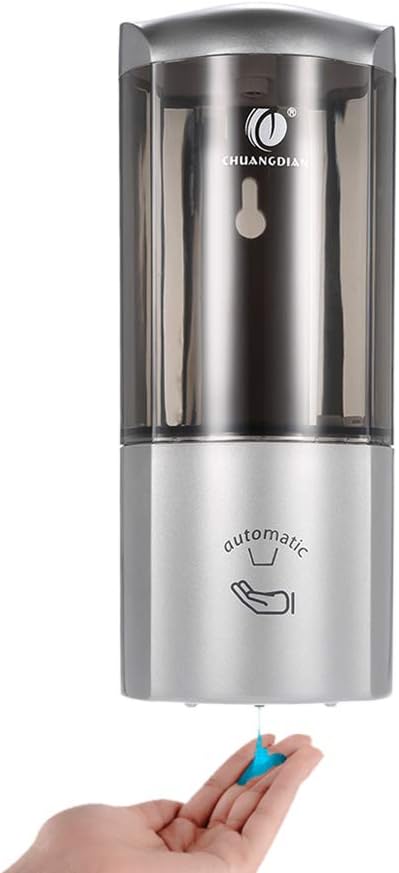 Galapara 500ml Automatic Soap Dispenser, Wall Mount Touchless Soap Dispenser with IR Sensor, Hand Washing Liquid Holder Single Bottle for Rest Room Washroom