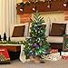 JOYHALO 3FT Small Christmas Tree, Pre-Lit Table Top Mini Tree with White or Multicolor LED, Artificial Christmas Tree with 140 PVC&PE Branches, 8-Function Battery Powered for Holiday Decor