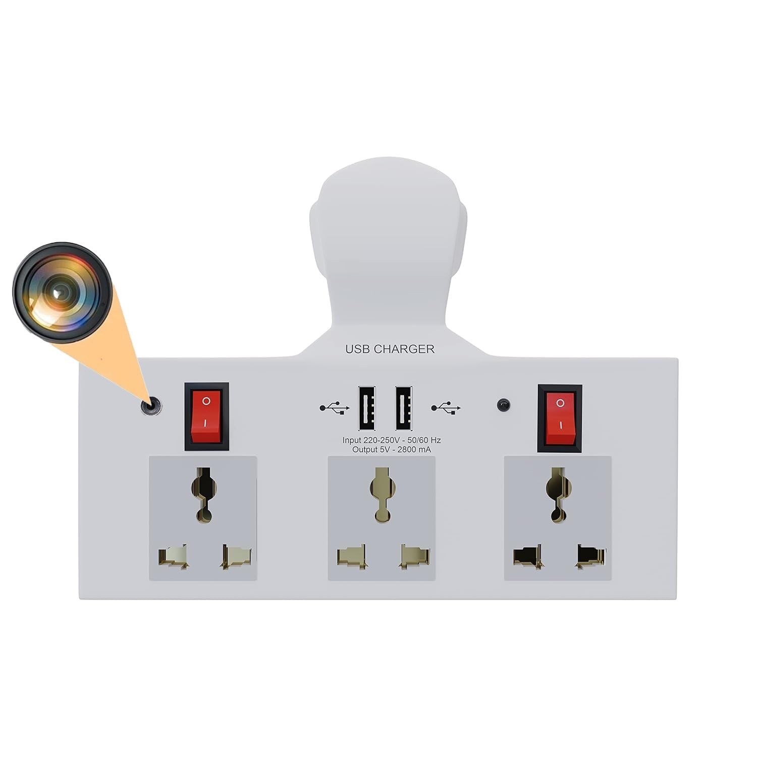 FREDI HD PLUS WiFi Led Switch Socket Cam| Full HD 1080P Security Indoor Cam| 24Hours Live Feed Camera | Phone Surveillance & Discreet Camera for Home Security (iWFCAM APP)