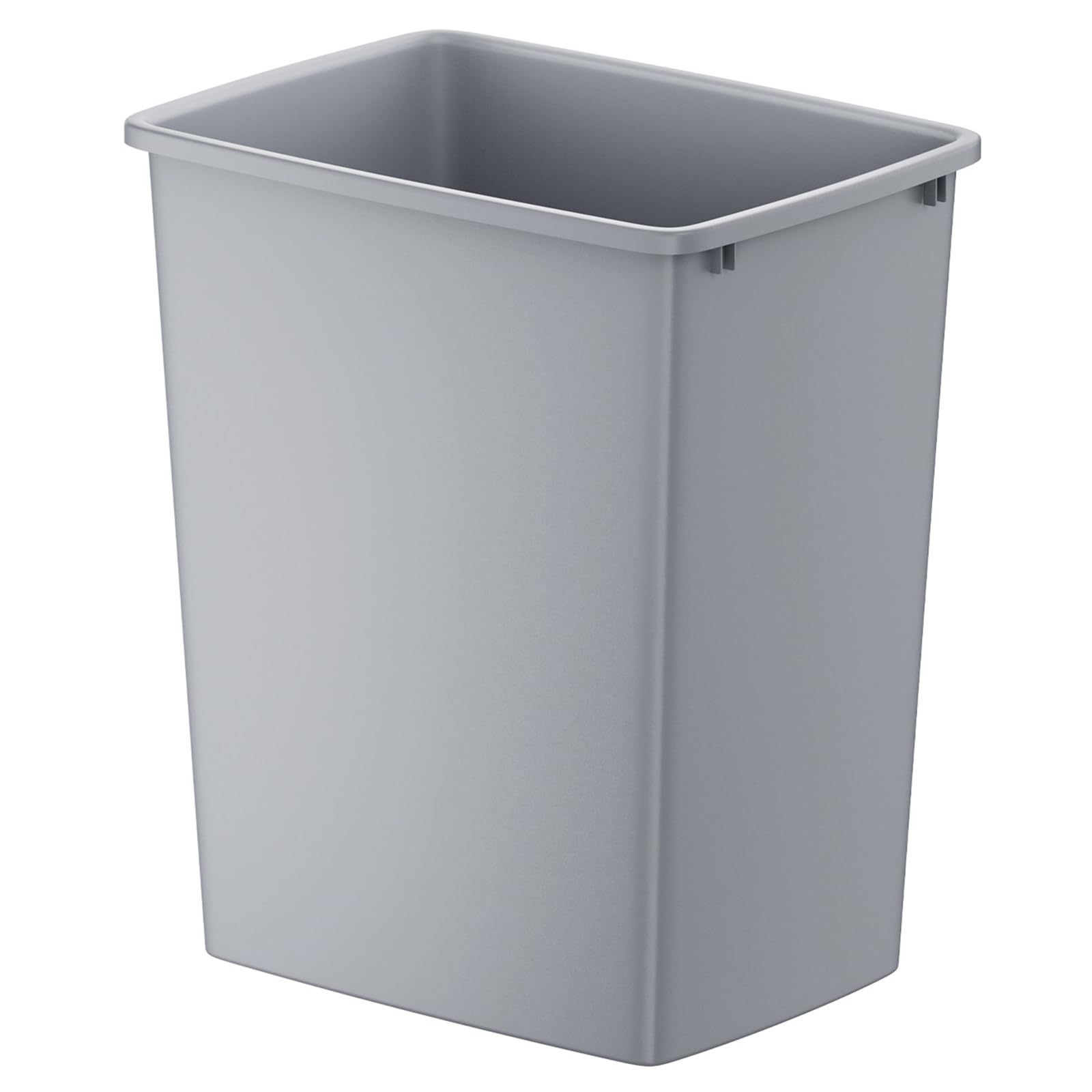 35QT Kitchen Trash Can, Sturdy and Lightweight Slim Trash Can, Trash Cans for Kitchen, Workspace, Bathroom, Office, Easy to Clean, 1 Pack, Gray
