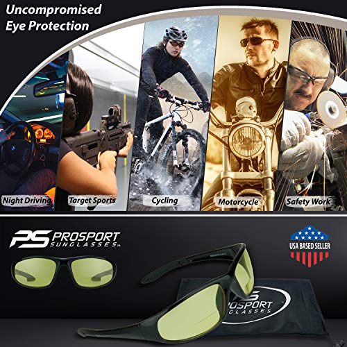 proSPORT Yellow Bifocal Safety Glasses z87 for Men and Women for Night Driving and Riding4