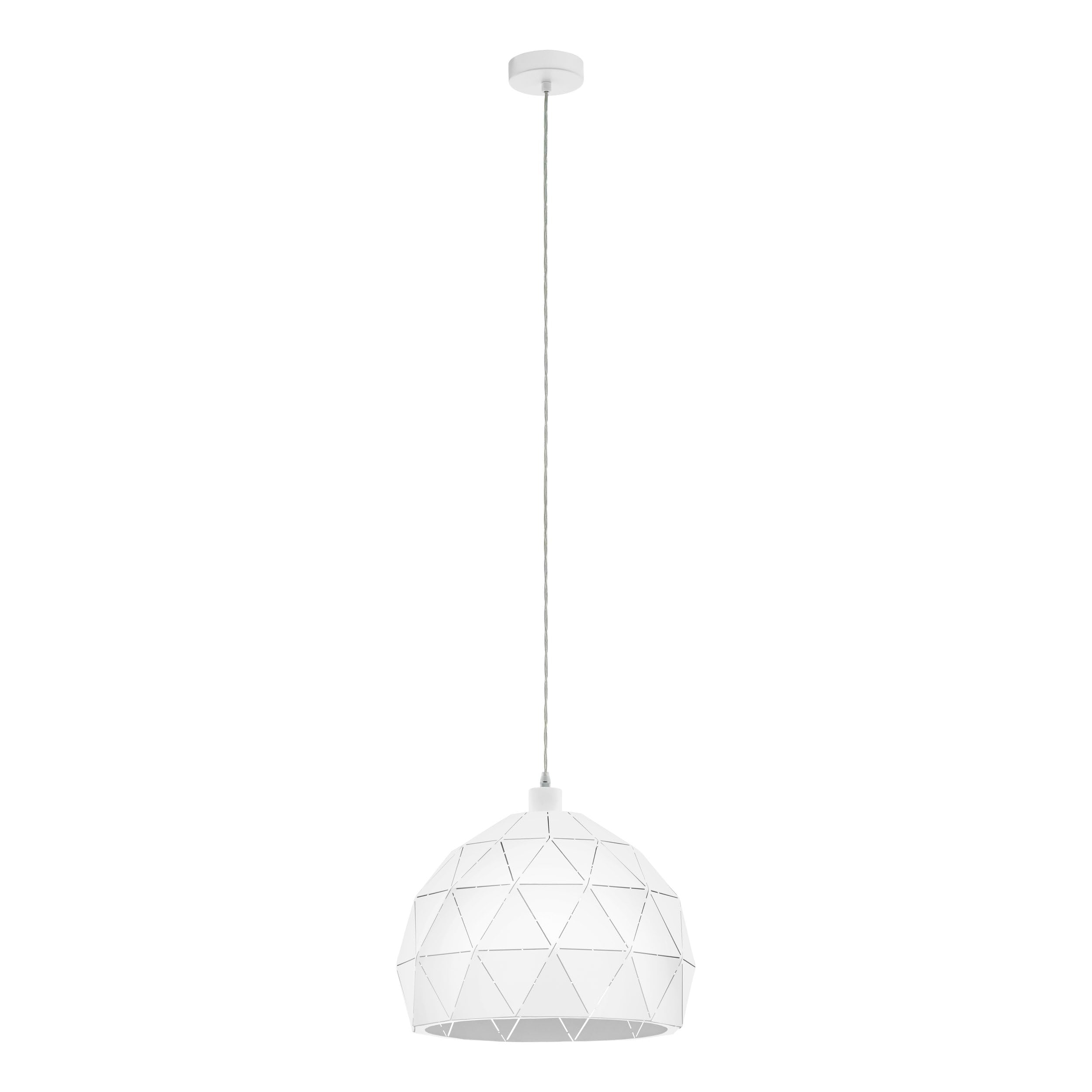 Eglo Light/White Roccaforte 400Mm Pendant In