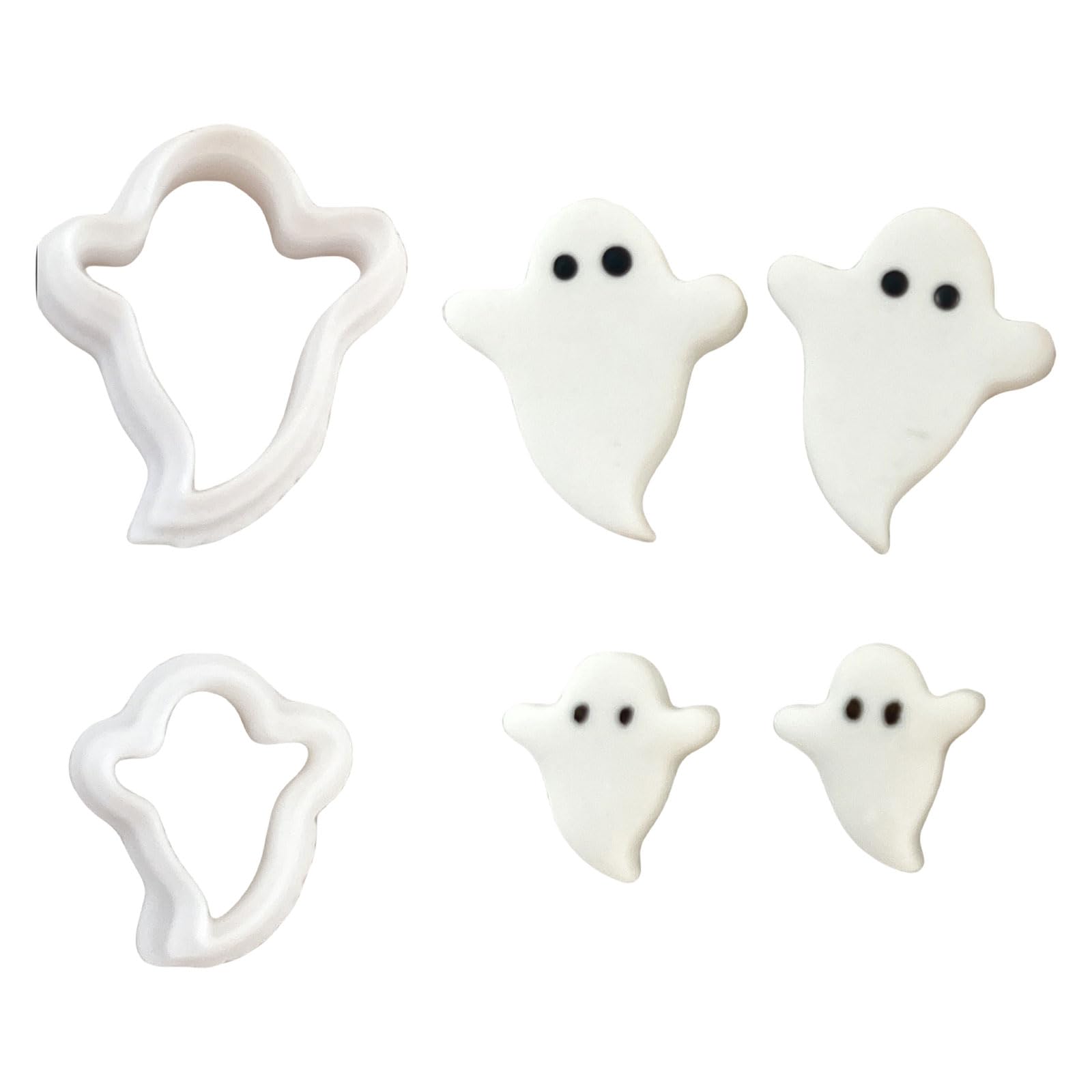 Yhplxyuus Halloween Themed Clay Cutter, Halloween Clay Earring Cutter Molds Earring for Jewelry Making Craft