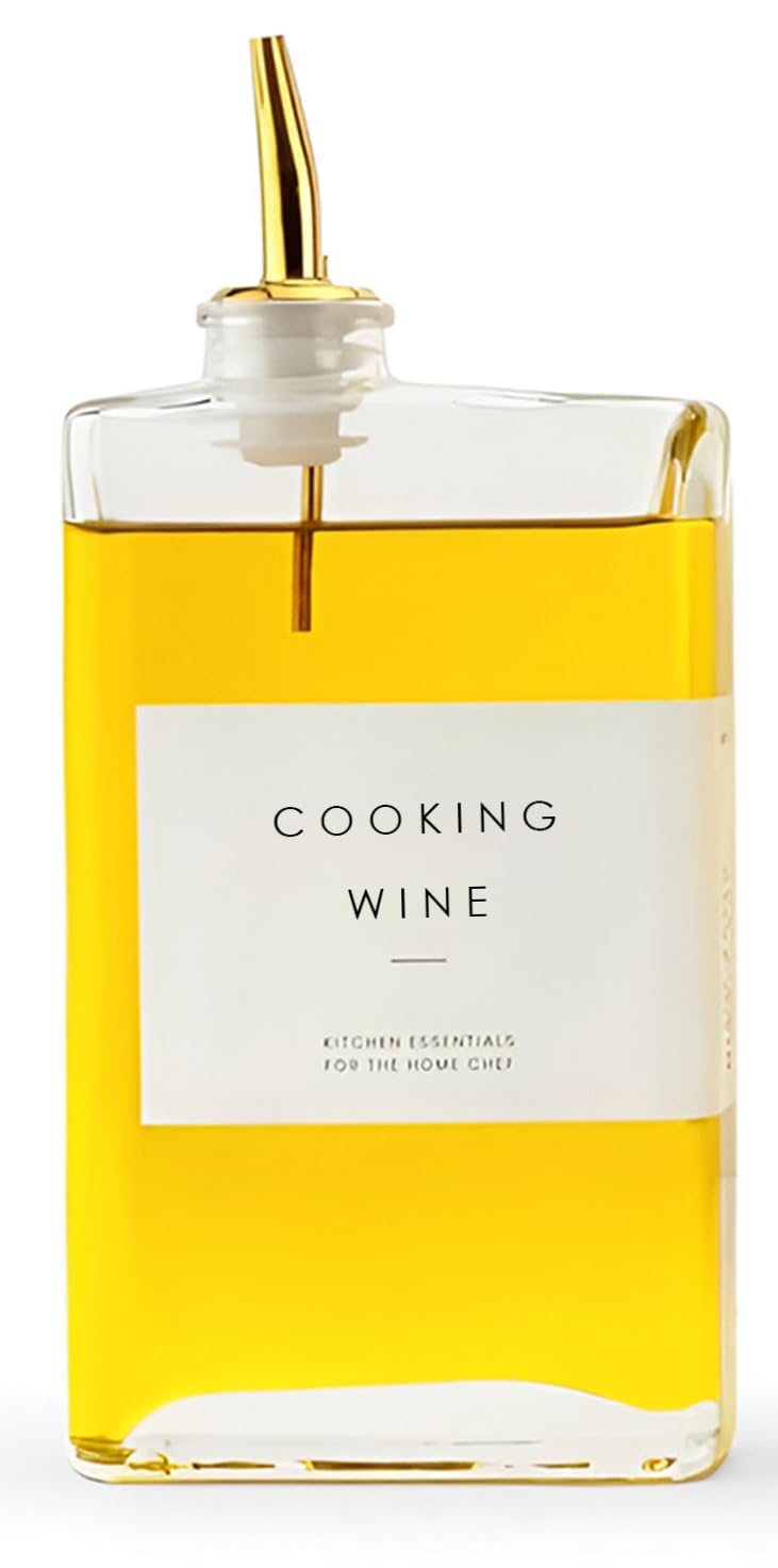 Olive Oil Dispensor for Kitchen,Oil bottle,salald dressing dispenser,coffee dispenser,oil and vinegar dispenser,Soy sauce dispenser bottles,Golden kitchen utensils, golden,11.8oz