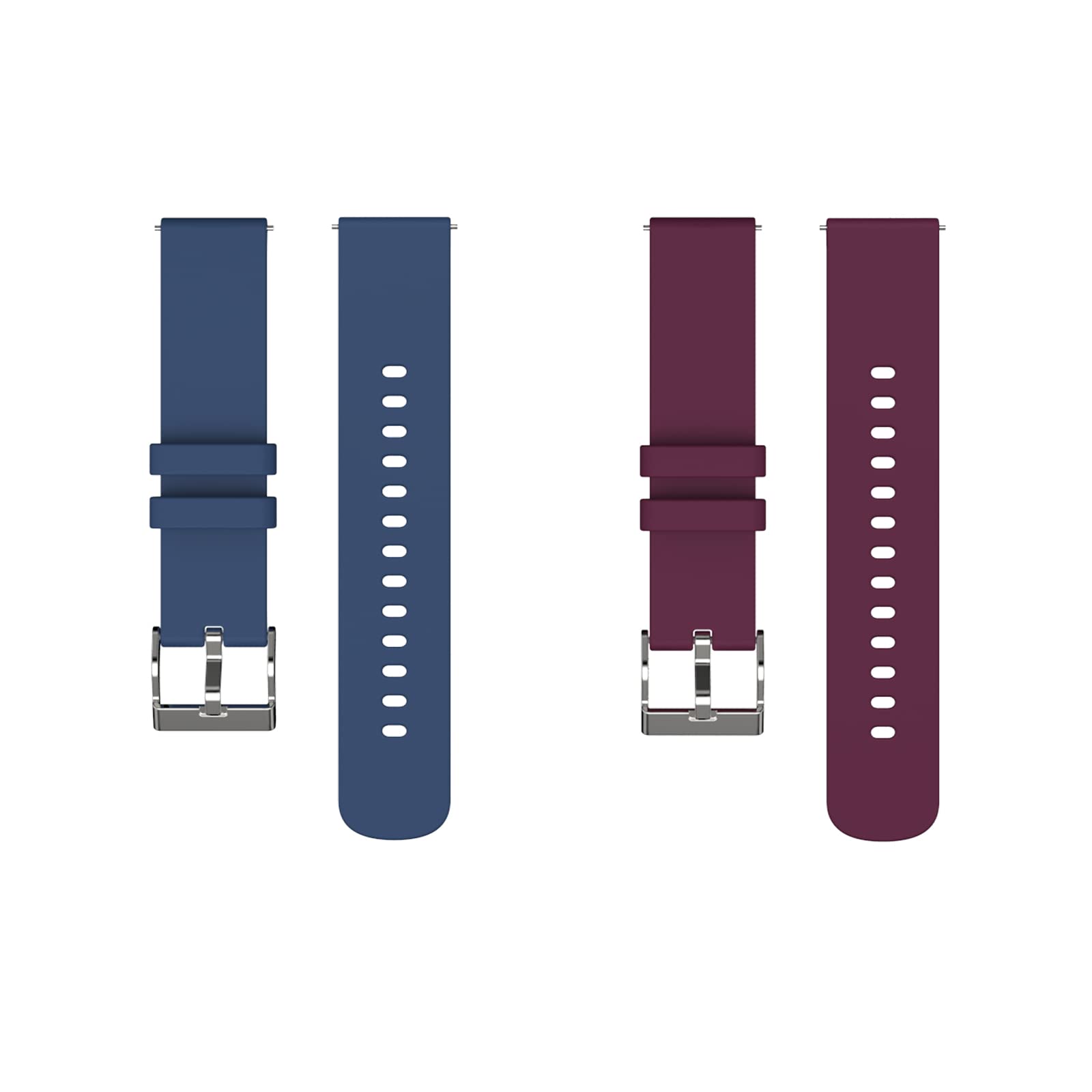 woednx Cinturino di ricambio da 20 mm per Smart Watch, sgancio rapido in morbido silicone delicato sulla pelle, cinturino per smartwatch
