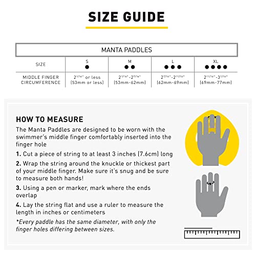 Finis Manta Swim Training Hand Paddle For Competitive Swimming Exercise , Large #TOP3