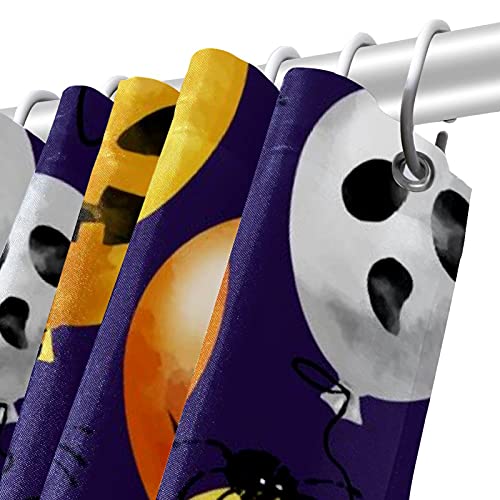 Rideau de douche Halloween violet imperméable grand rideau coloré 183 x 183 cm - 6
