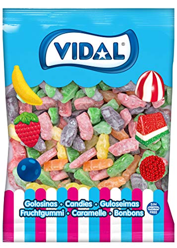 Vidal - Jelly Babies Azúcar - Caramelo de Goma, Mezcla de Frutas, 1000 Gramos
