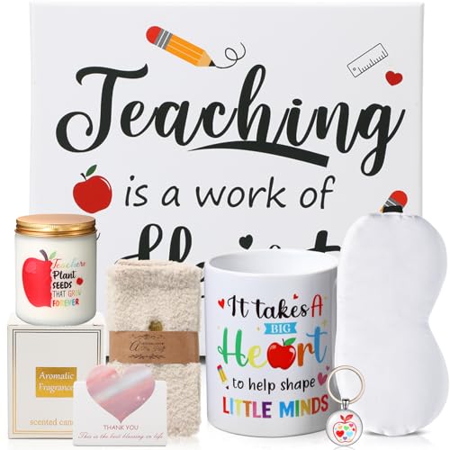Tiangrid 7 Pcs Teacher Appreciation Gift Set 16 oz Insulated