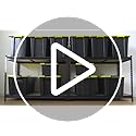 REIBII 48" W Garage Shelving Heavy Duty, 2000LBS Storage Shelves, 4 Tier Adjustable Metal Shelves for Garage Shelving Sturdy Industrial Shelf, Easy Assemble, 48" W x 60" H x 18" D