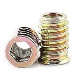 WEITERE ANWENDUNG - Möbel Hex Drive Nut sind ideal für Profis, Amateure, Vermieter, Handwerker, Reparatur Männer, Frauen, Holzbearbeitung, Bau, Sanitär, HVAC und so weiter. Sie haben auch gut für gedruckte Projekte gearbeitet. Der Bausatz ist perfekt, um gebrochene verloren zu ersetzen. Verwendung auf Blech und Holz.