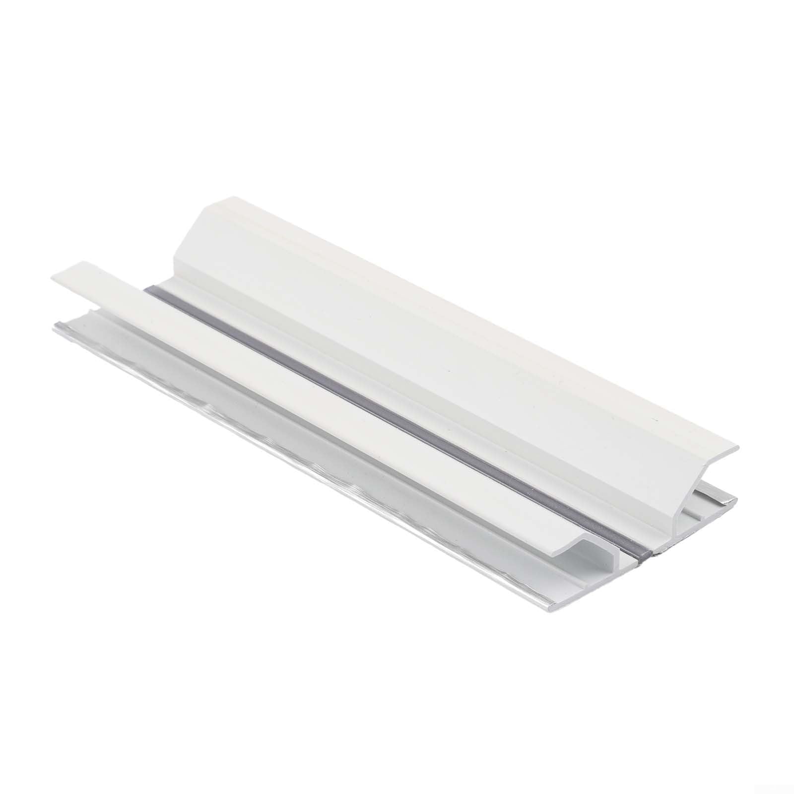 MIKMLYZE 90 Degree Base Connector for Kitchen Plinth Panels, Aluminum and Plastic Skirting Board Joiner for Furniture Corners, Silver Flexible Transition Strip Adapter(360°-15cm)