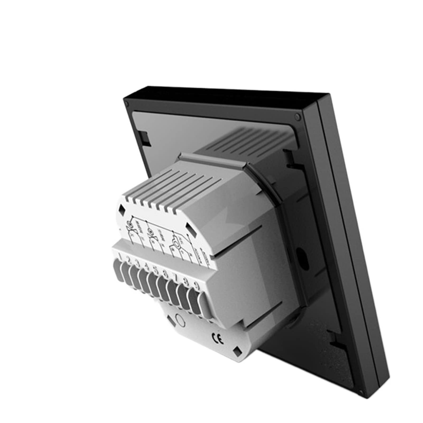 Cyfrowy higrometr termometr wewnętrzny Smart TERMOSTAT 2P / 4P Centralne Klimatyzacja chłodząca/Ogrzewanie System regulator temperatury do cewki wentylatora Z wyświetlaczem LCD(Wit,2P AND NO WIFI)